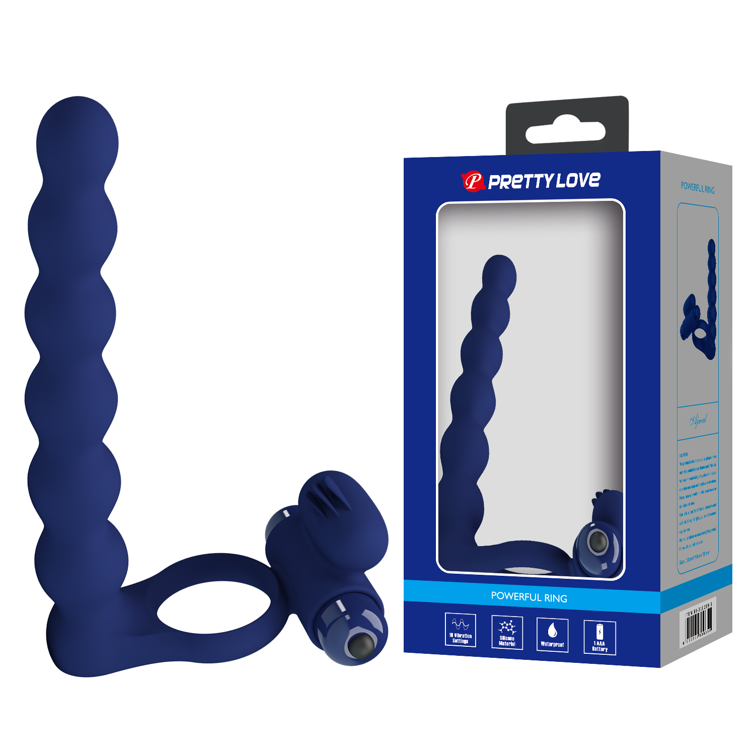 Pretty Love ljubičasti silikonski prsten za penis sa vibracijom — 10 režima — BI 210218 3
